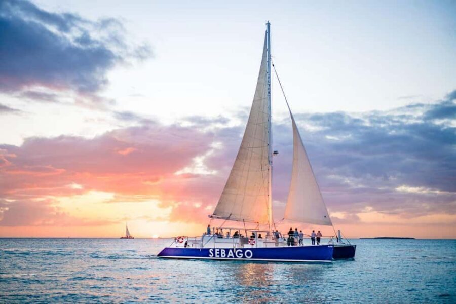 Key West: Catamaran Champagne Sunset Sail - From Lazy Way Lane to the water: boarding without stress
