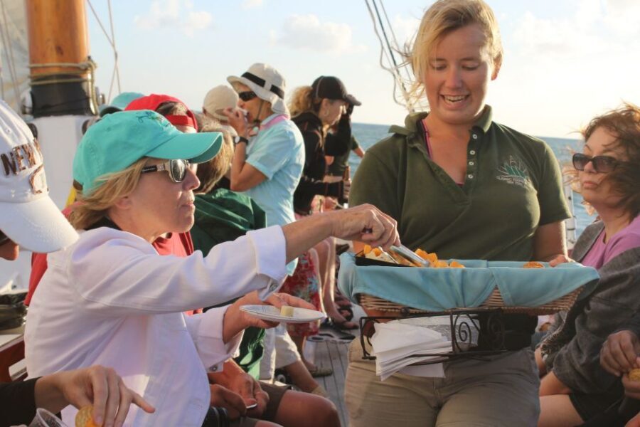 Key West: Schooner Sunset Sail with Food & Drinks - Wildlife spotting: dolphins, sea turtles, and birds from the deck