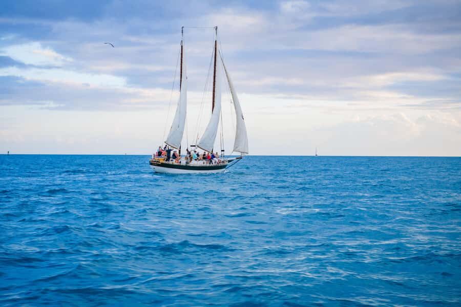 Key West's Schooner Appledore Star Champagne Sunset Sail - The sailing part you actually get to participate in